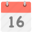sixteen, six, calendar, schedule, event, hovytech 