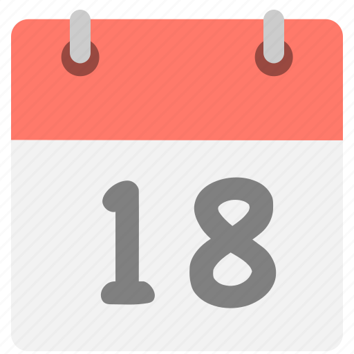 Schedule, event, hovytech, eighteen, calendar icon - Download on Iconfinder