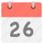 calendar, event, hovytech, schedule, six, twenty-six, two 