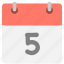 calendar, event, fifth, five, hovytech, schedule, time 