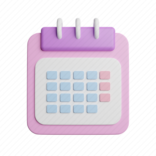 Calendar, front, schedule, appointment 3D illustration - Download on Iconfinder