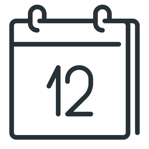 Calendar, date, day, twelve, 12 icon - Free download