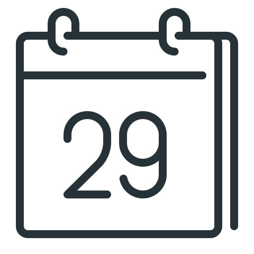 Calendar, date, day, twenty nine, 29 icon - Free download