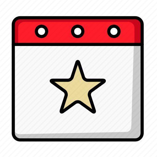 Appointment, bookmark, calendar, date, favorite, schedule, star icon - Download on Iconfinder