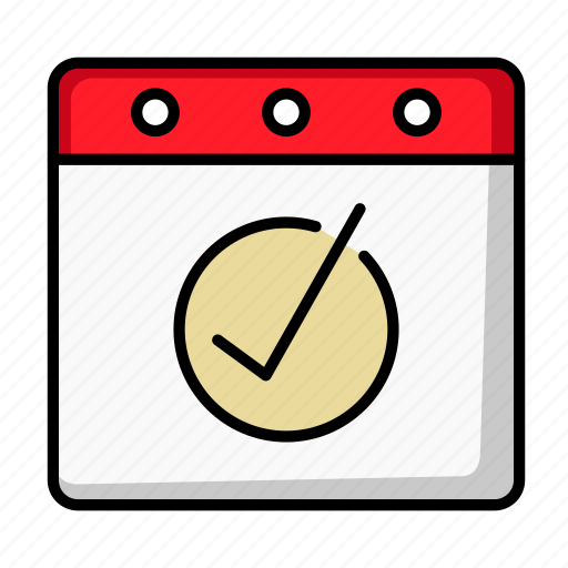 Appointment, approve, calendar, date, done, event, schedule icon - Download on Iconfinder