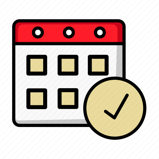 Appointment, approve, calendar, date, event, month, schedule icon - Download on Iconfinder