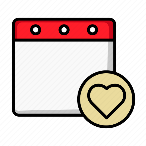 Bookmark, calendar, date, favorite, heart, schedule, wedding icon - Download on Iconfinder