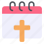 calendar, christian, cross, date, day, event 