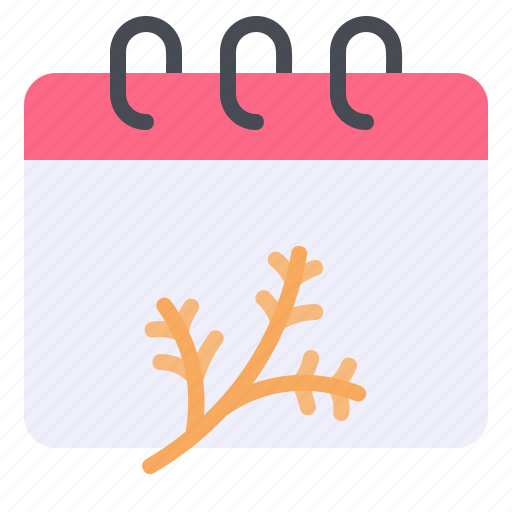 Branch, calendar, christmas, date, day, event, tree icon - Download on Iconfinder