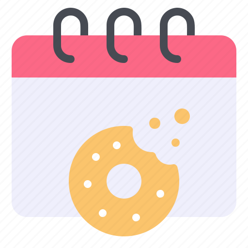 Bagel, calendar, date, day, donut, event, food icon - Download on Iconfinder