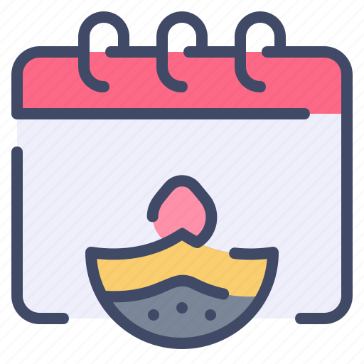 Calendar, candle, date, day, diwali, event, hindu icon - Download on Iconfinder