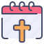 calendar, christian, cross, date, day, event 