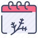 branch, calendar, christmas, date, day, event, tree