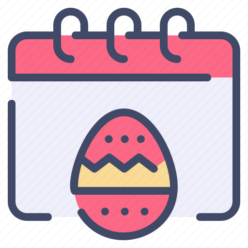 Calendar, date, day, easter, egg, event, spring icon - Download on Iconfinder
