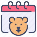 animal, calendar, date, day, event, marmot, spring