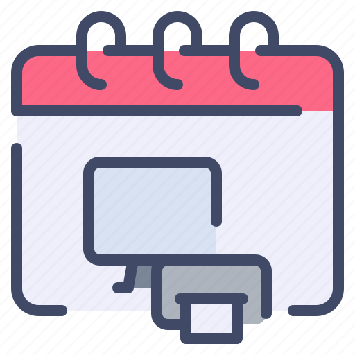Calendar, date, day, event, monitor, office, printer icon - Download on Iconfinder