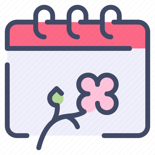 Calendar, date, day, event, flower, sakura, spring icon - Download on Iconfinder