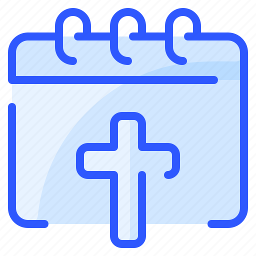 Calendar, christian, cross, date, day, event icon - Download on Iconfinder