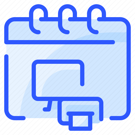 Calendar, date, day, event, monitor, office, printer icon - Download on Iconfinder