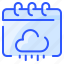 calendar, cloud, date, day, event, rainy, season 
