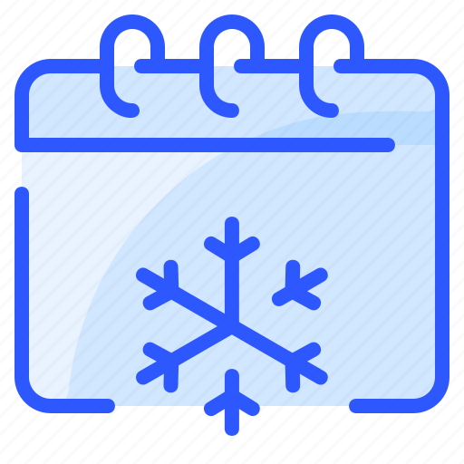Calendar, date, day, event, flake, snow, winter icon - Download on Iconfinder