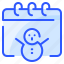 calendar, date, day, event, snow, snowman, winter 