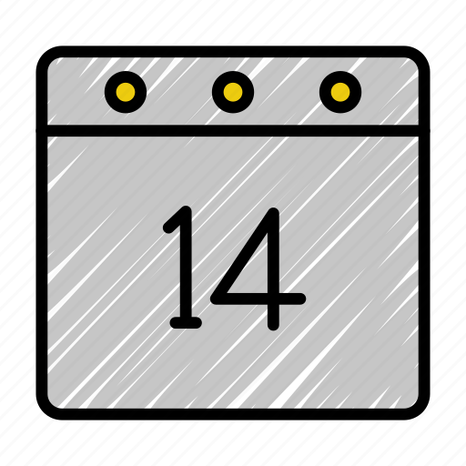 Calendar, date, appointment, day, fourteen, month, schedule icon - Download on Iconfinder