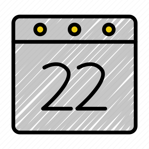 Calendar, date, day, month, schedule, time, twenty two icon - Download on Iconfinder