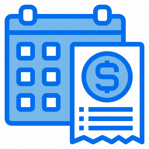 Bill, payment, calendar, schedule, time, and, date icon - Download on Iconfinder