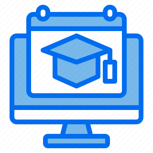 Congratulation, hat, education, calendar, laptop, time, and icon - Download on Iconfinder