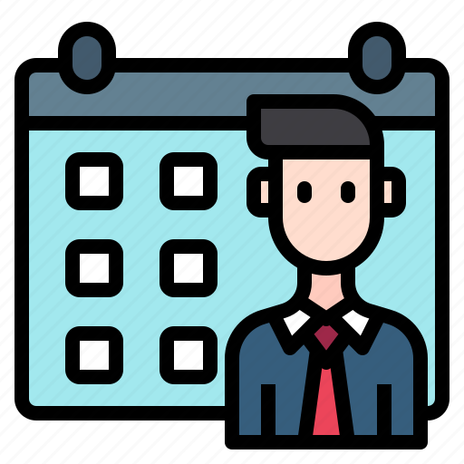 Man, appointment, administration, calendar, people icon - Download on Iconfinder
