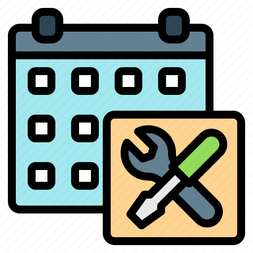 Service, calendar, schedule, time, and, date, tools icon - Download on Iconfinder