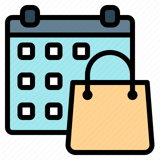 Shopping, calendar, schedule, time, and, date icon - Download on Iconfinder