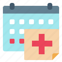 healthcare, calendar, time, and, date, schedule