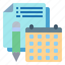 education, calendar, time, and, date, schedule 