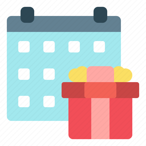 Gift, calendar, schedule, time, and, date icon - Download on Iconfinder