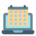 laptop, event, schedule, calendar, computer 