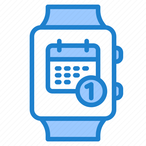 Calendar, date, schedule, smartwatch icon - Download on Iconfinder