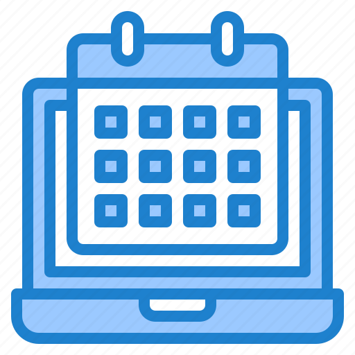 Calendar, date, schedule, event, laptop icon - Download on Iconfinder