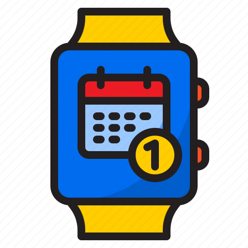 Calendar, date, schedule, smartwatch icon - Download on Iconfinder