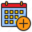 calendar, schedule, add, event 