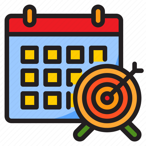 Calendar, schedule, date, target icon - Download on Iconfinder