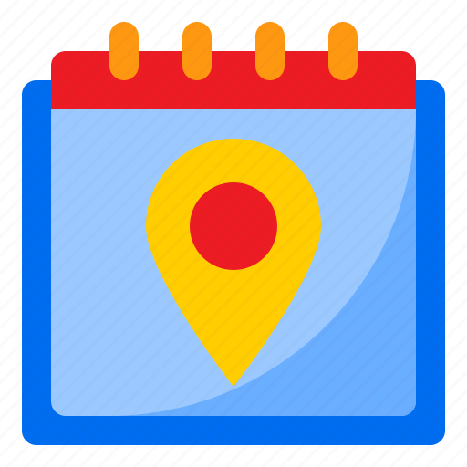 Calendar, date, schedule, location icon - Download on Iconfinder