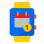 calendar, date, schedule, smartwatch 