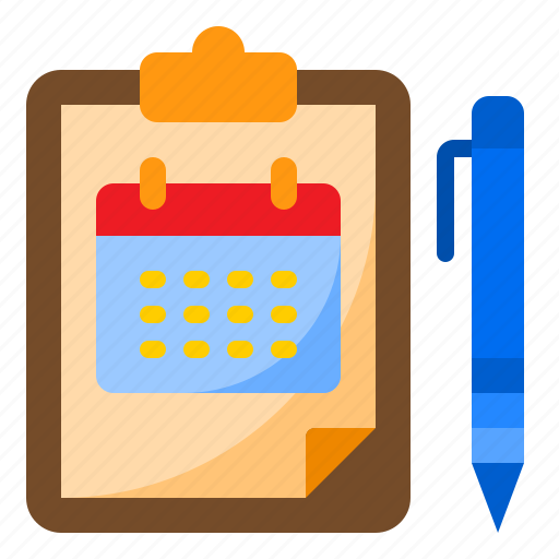 Calendar, date, schedule, clipboard icon - Download on Iconfinder