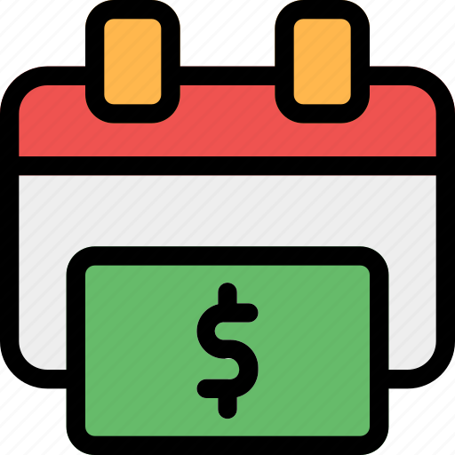 Calendar, day, date, money, schedule, time, event icon - Download on Iconfinder