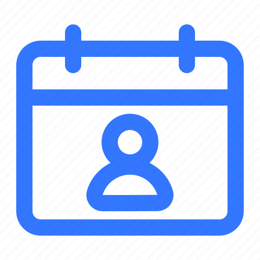 Human, person, member, account, calendar, date, schedule icon - Download on Iconfinder