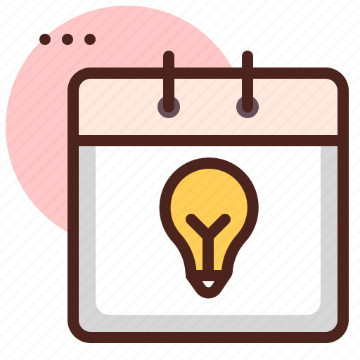 Bulb, calendar, month, time icon - Download on Iconfinder