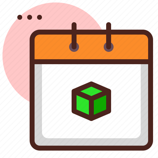 Calendar, cube, month, time icon - Download on Iconfinder