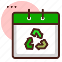 calendar, month, recycle, time